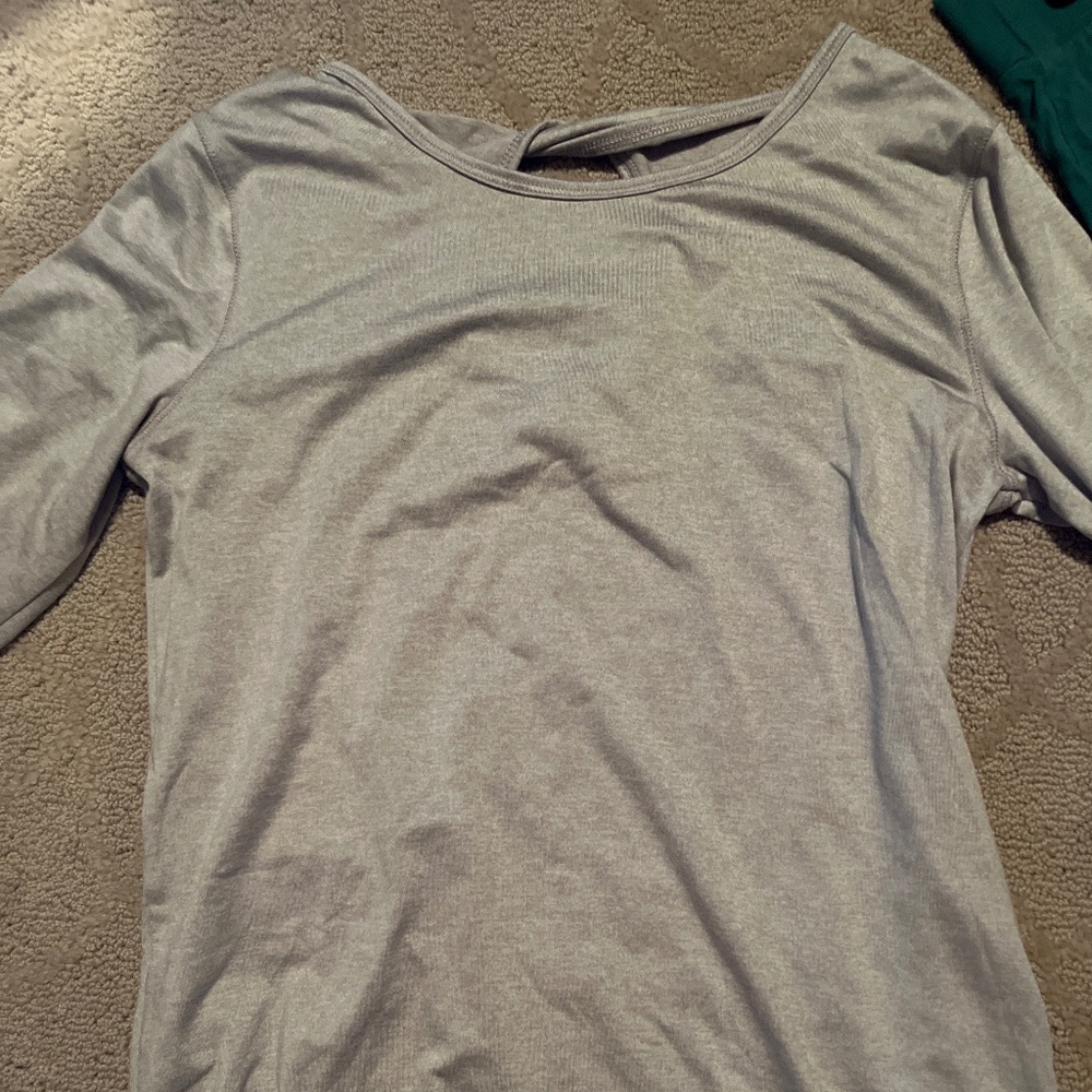 Grey athletic longleeve